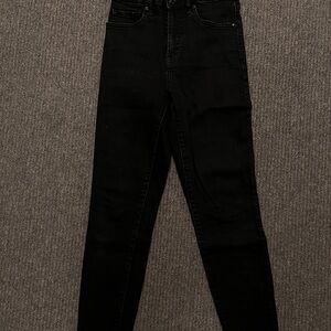 Everlane The Curvy High Rise Skinny Jean - Black (26 Crop)